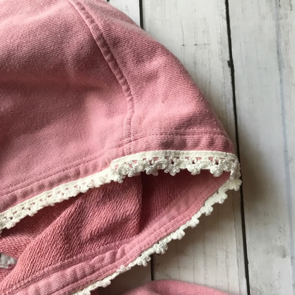 Appaman Girls Pink Hooded Sweatshirt w/ Ruffles - Picture 9 of 11